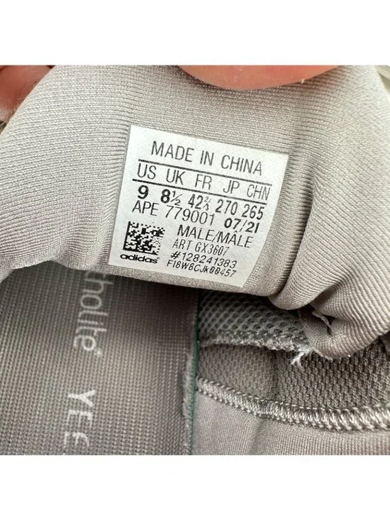 adidas Yeezy 500 Men Size 9 GX3607 Ash Grey Gray Low Top Casual Shoes - Picture 2 of 11